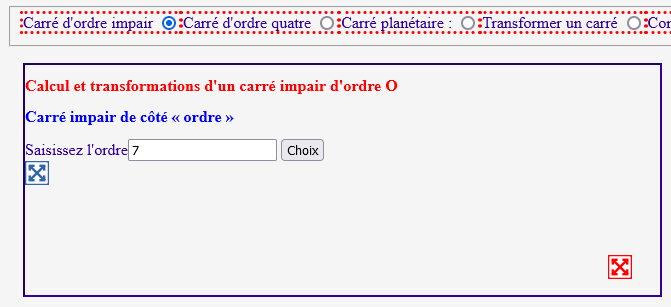 Le calcul des carrés impairs
